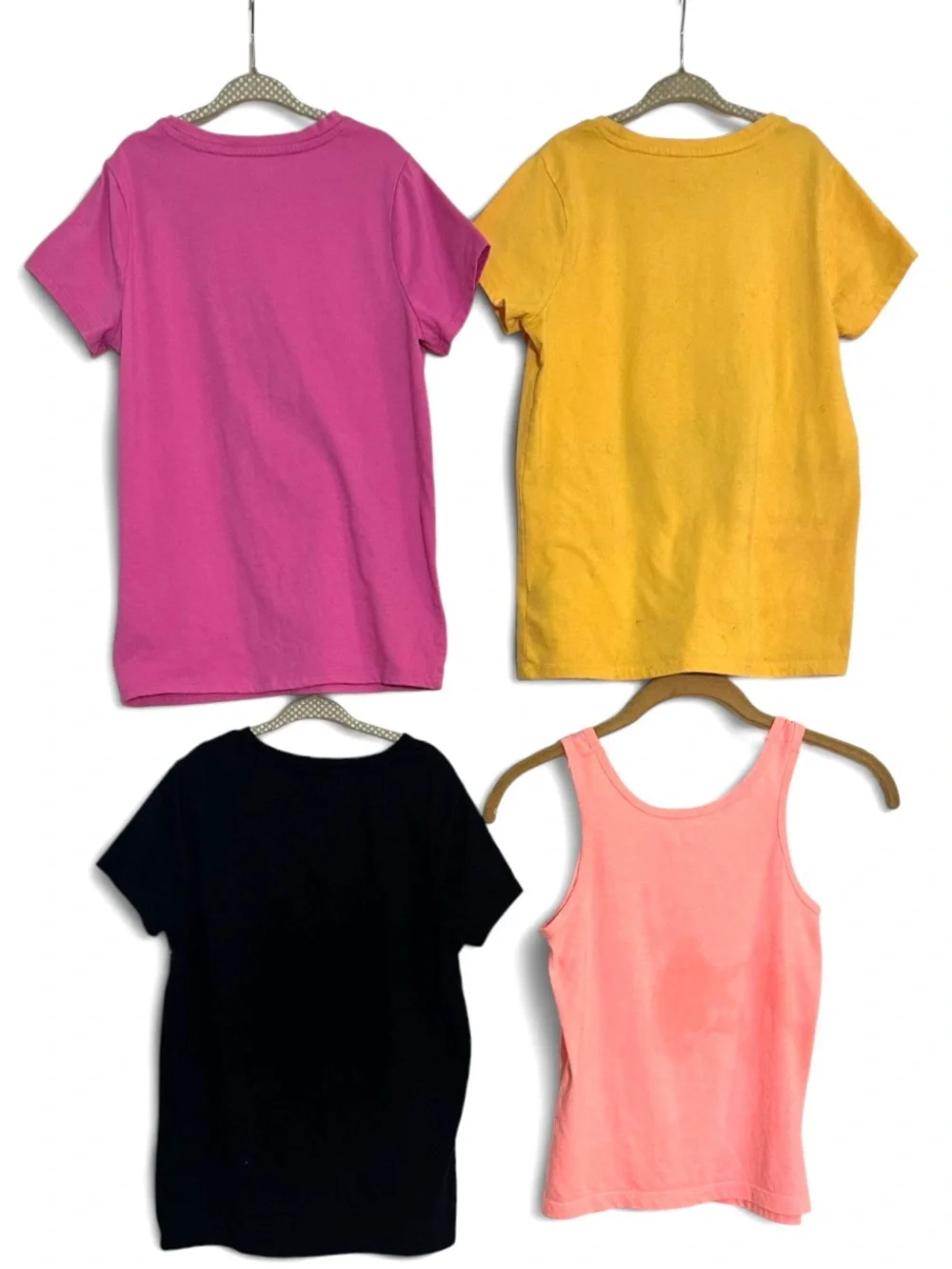 Cat & Jack Girls Shimmery Graphic Tees & Tank Top Bundle Size 7-8 - Lot of 4